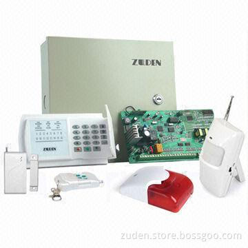 Commercial Security Alarm System with 8 Wired/16 Wireless Zones and Contact ID Protocol